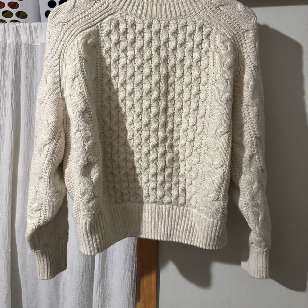 Cable Knit Cream Sweater